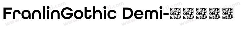 FranlinGothic Demi字体转换